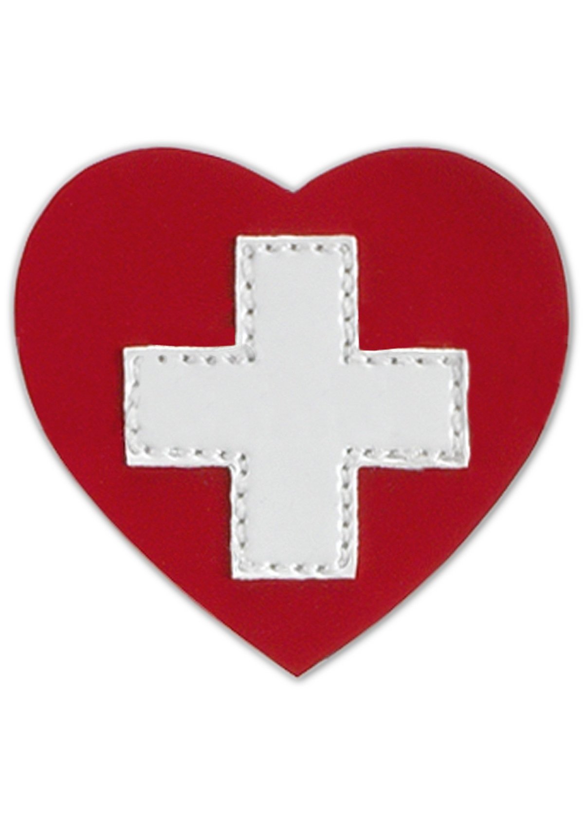 Красный крест на черном фоне