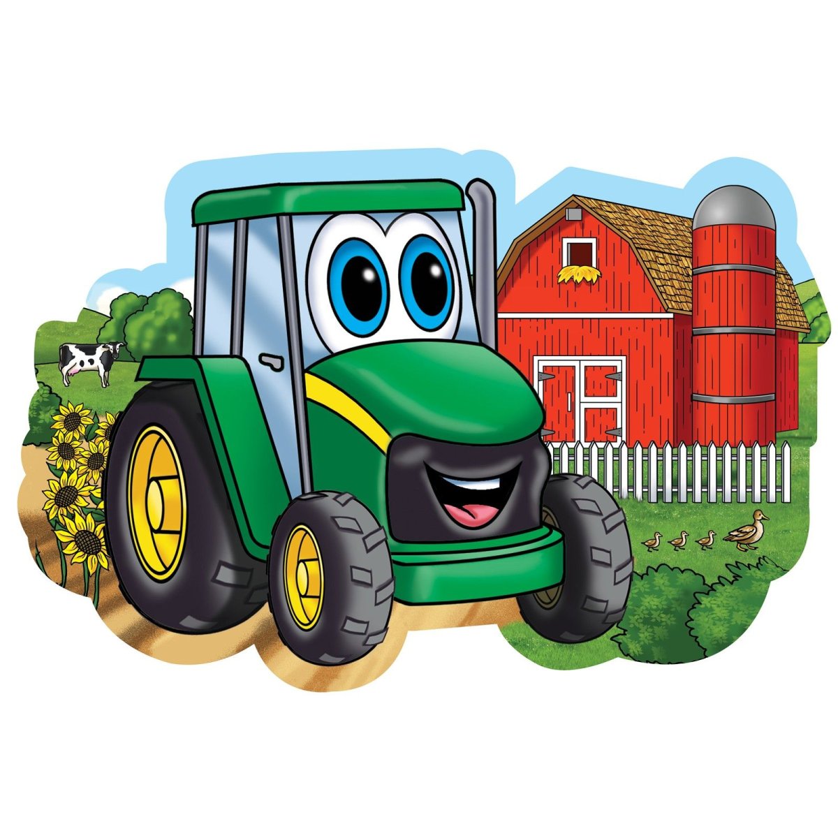 Трактор с глазками
