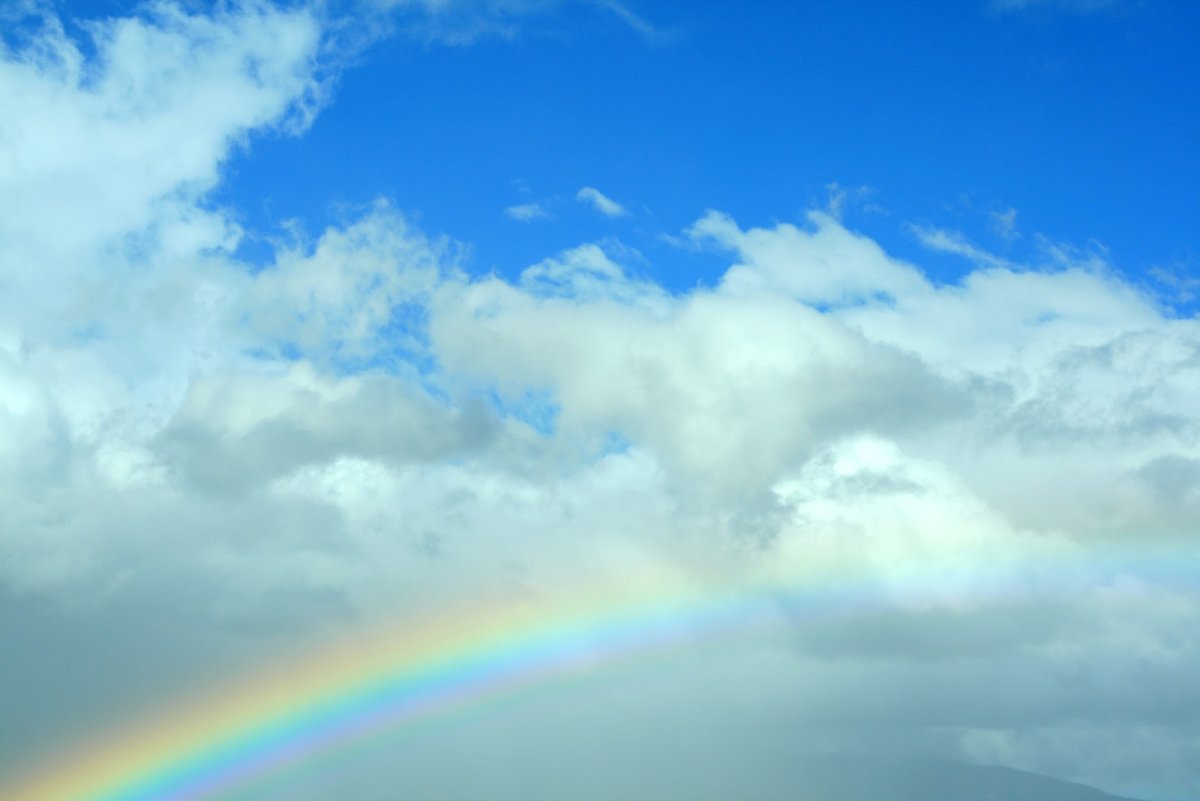 Радуга с облаками