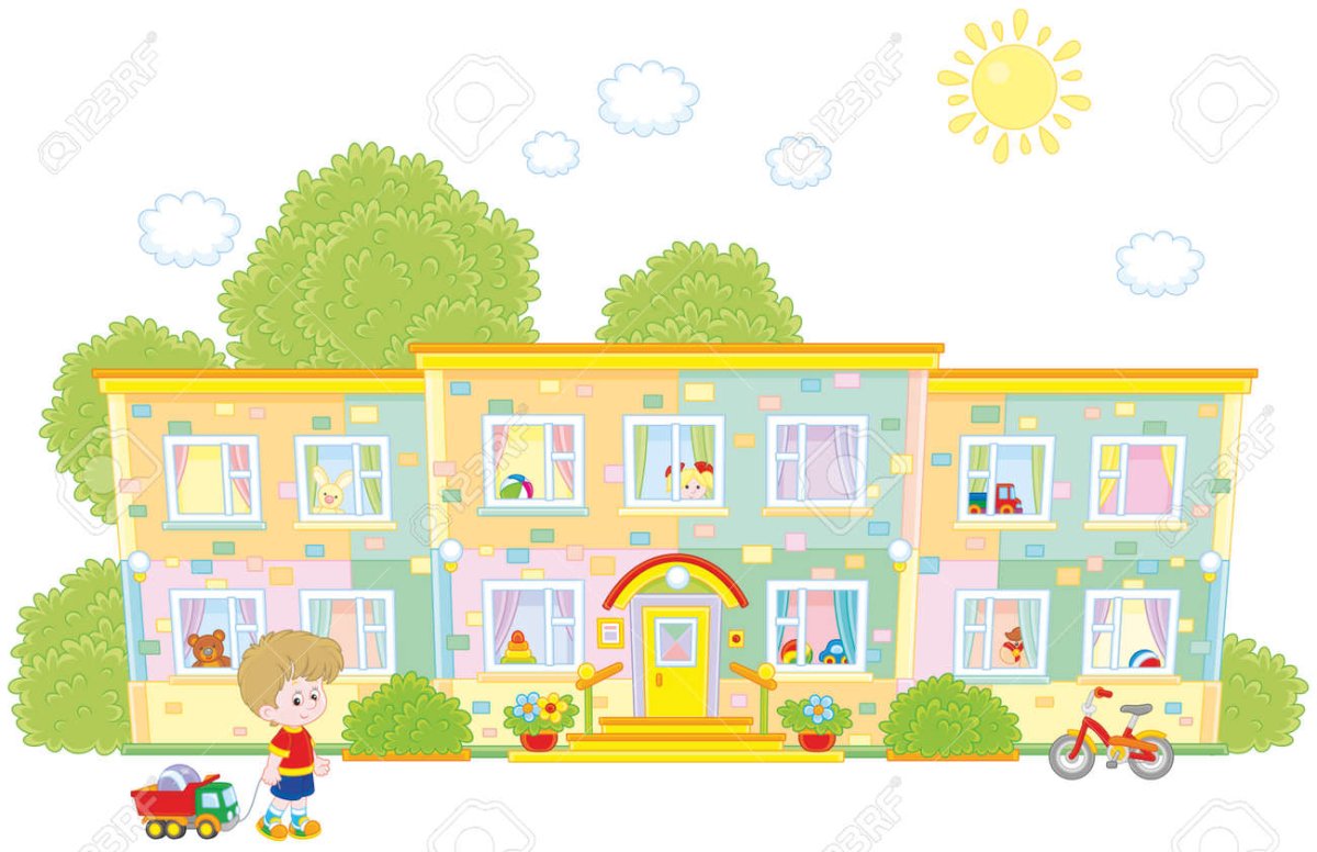 Здание садика мультяшка