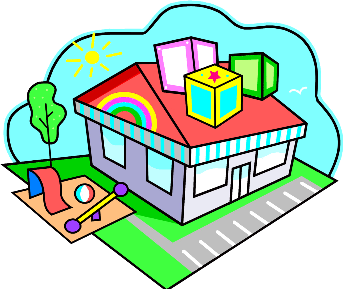 Надпись детский дворик