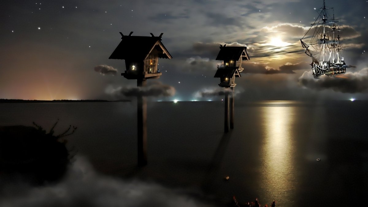 Летающий дом корабль