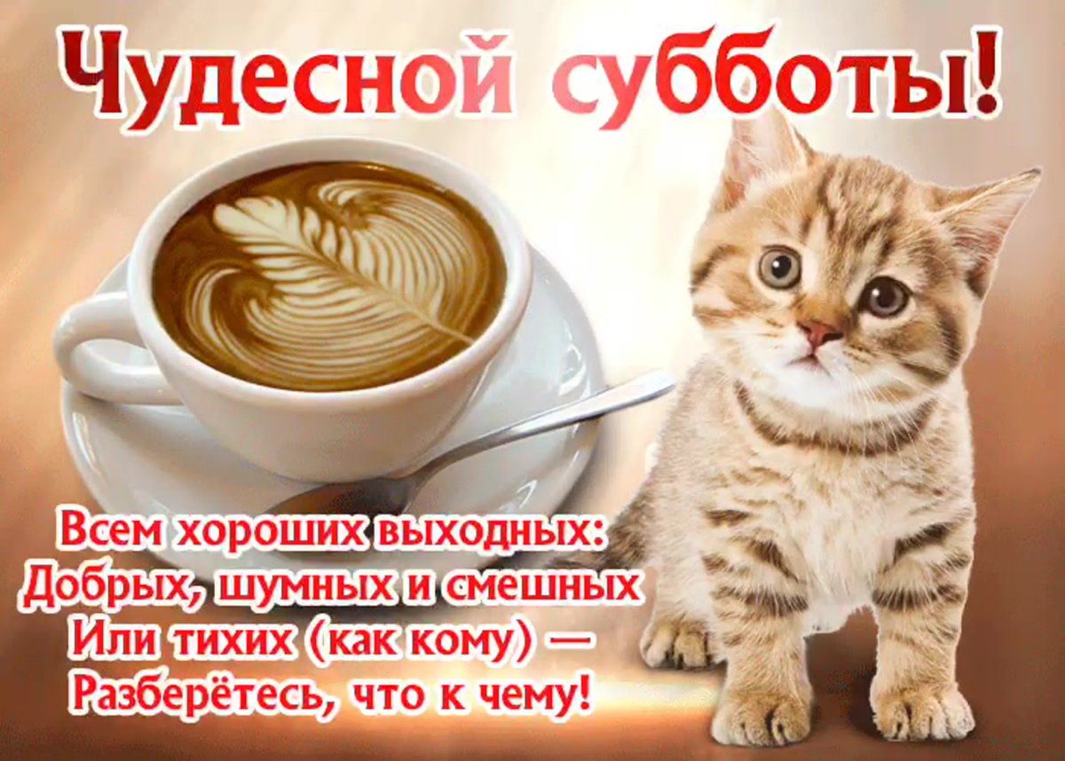 Поздравление с субботой