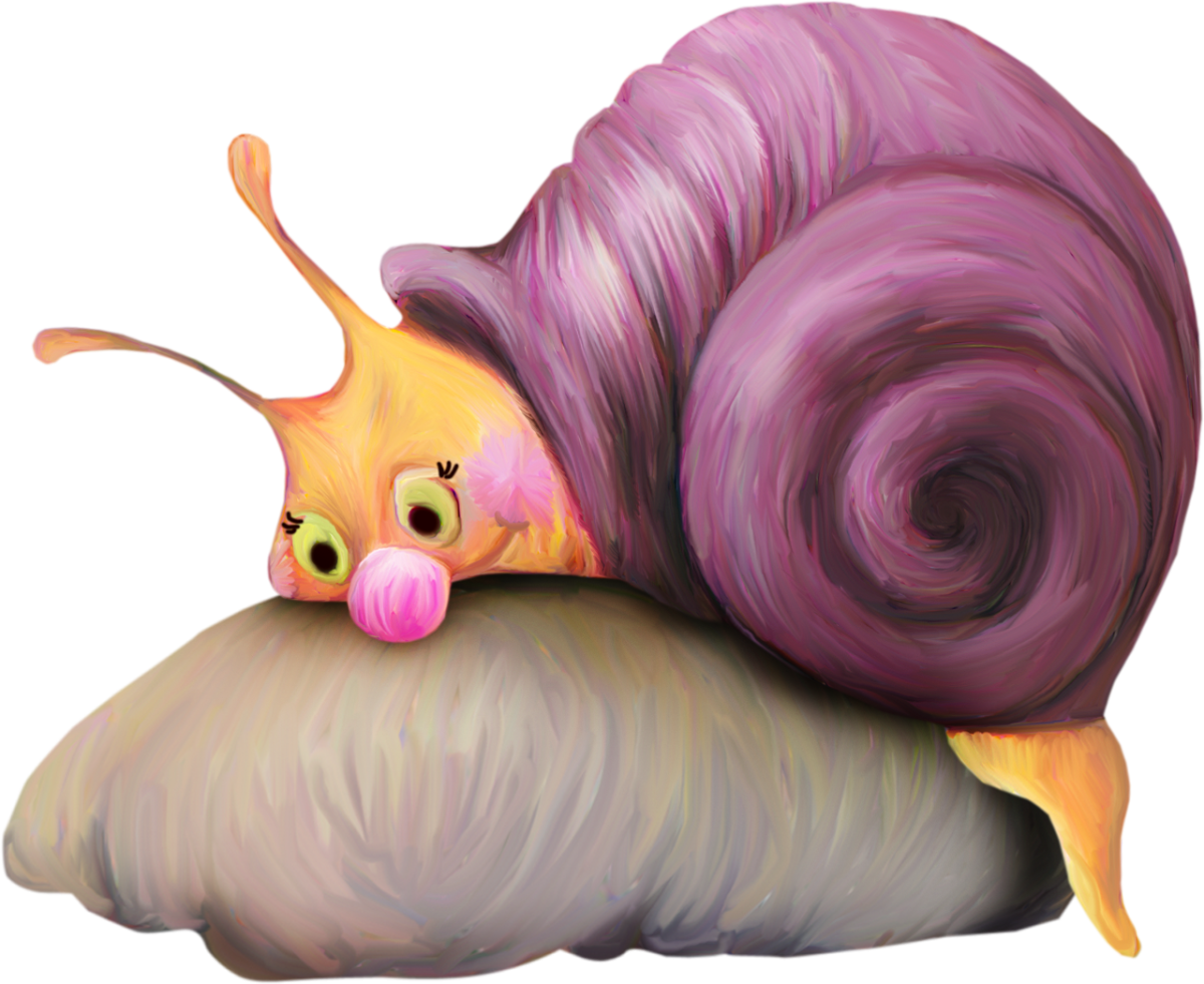 Прикольная улитка