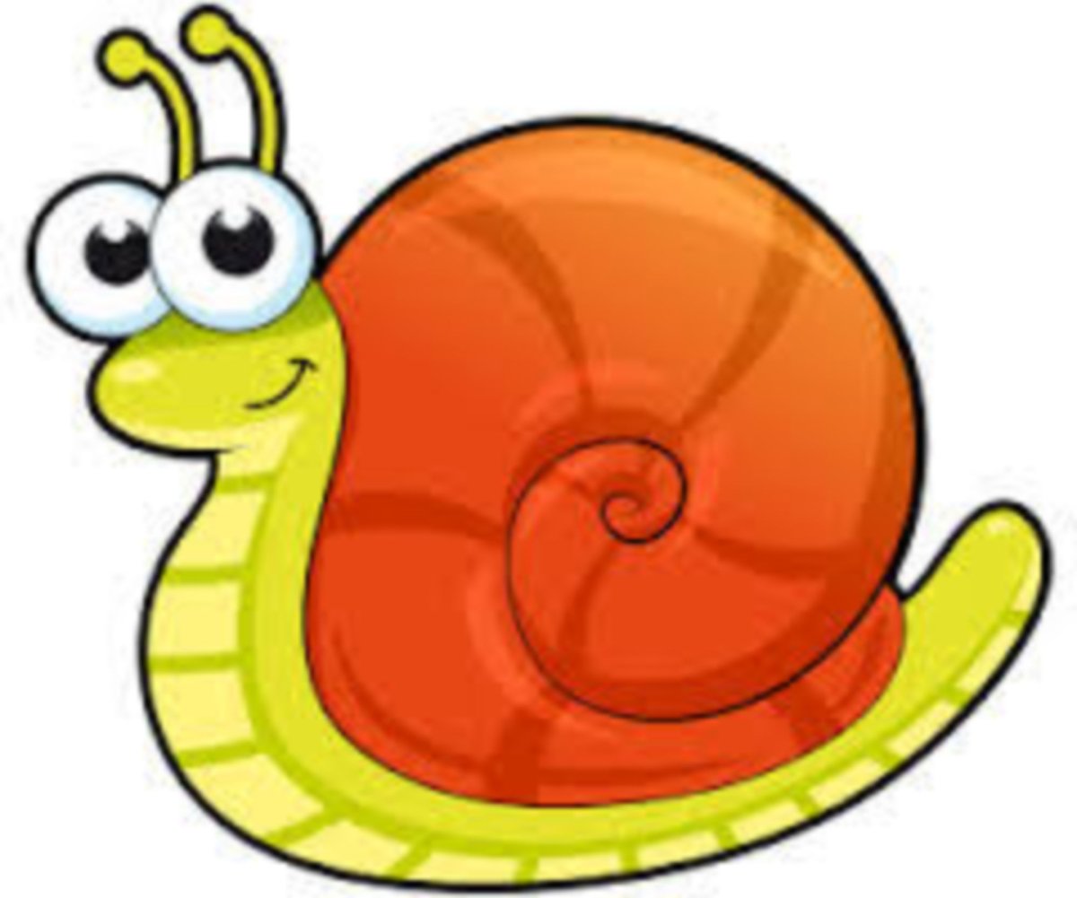 Улитки мультяшки