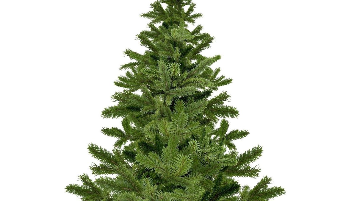 Елка на белом фоне