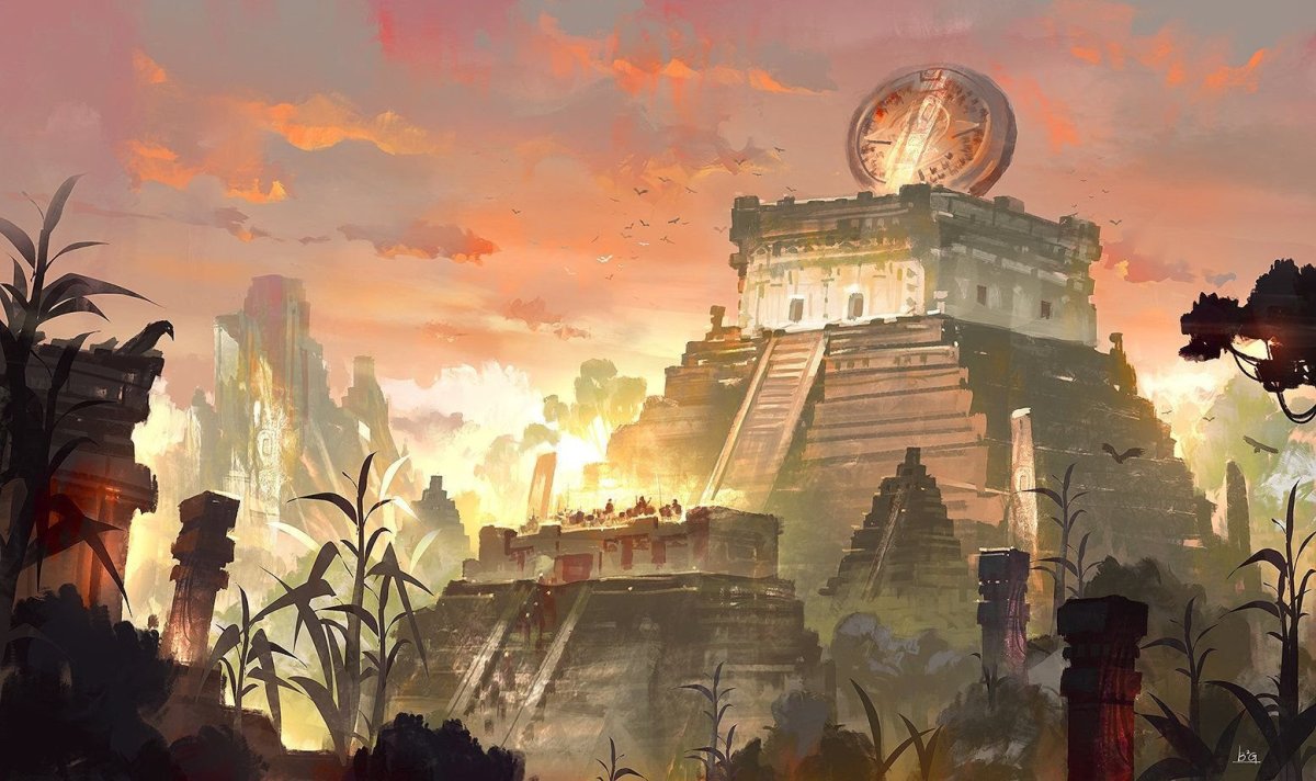 Храм ацтеков арт