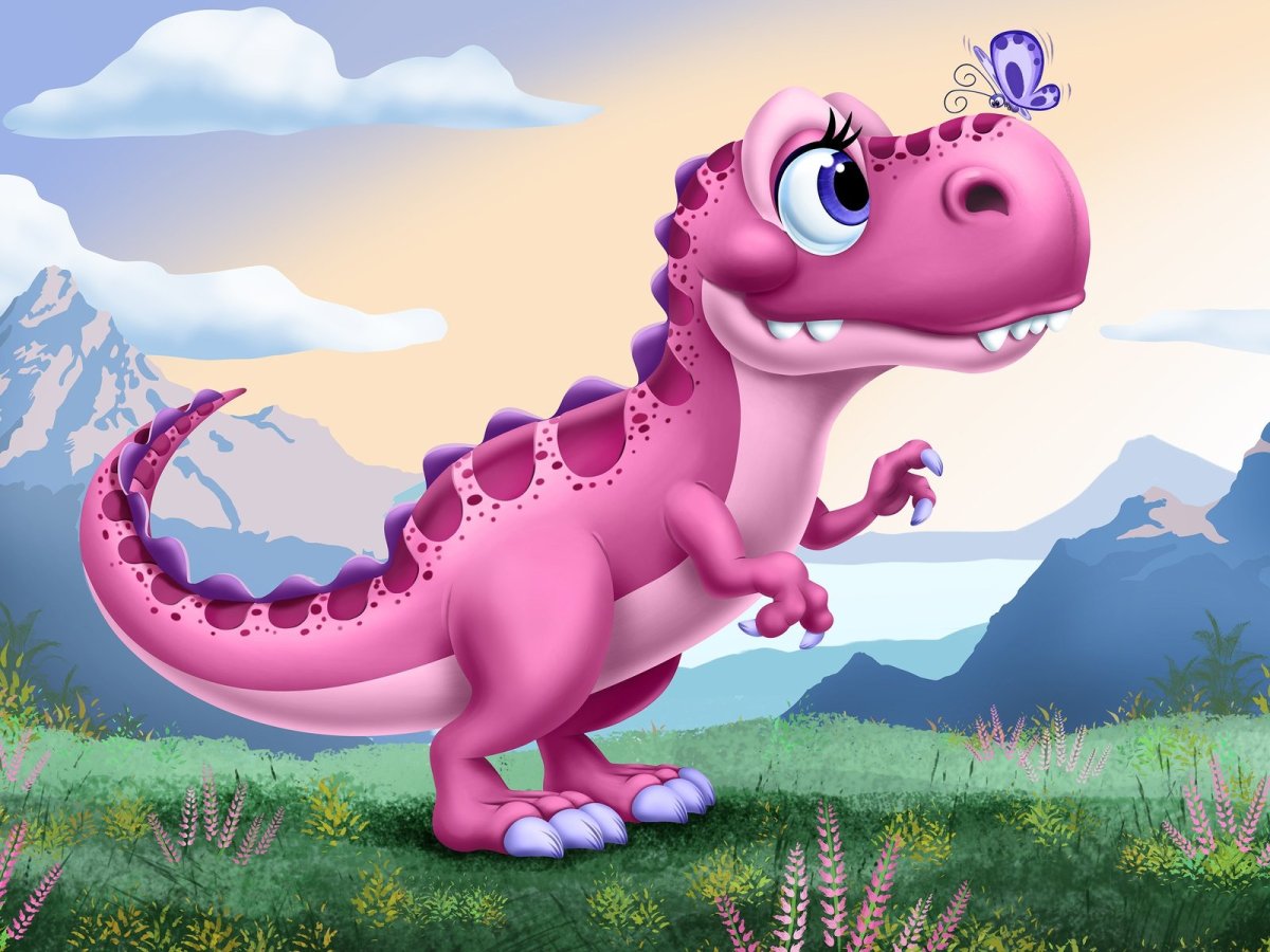 Фон динозавры детские