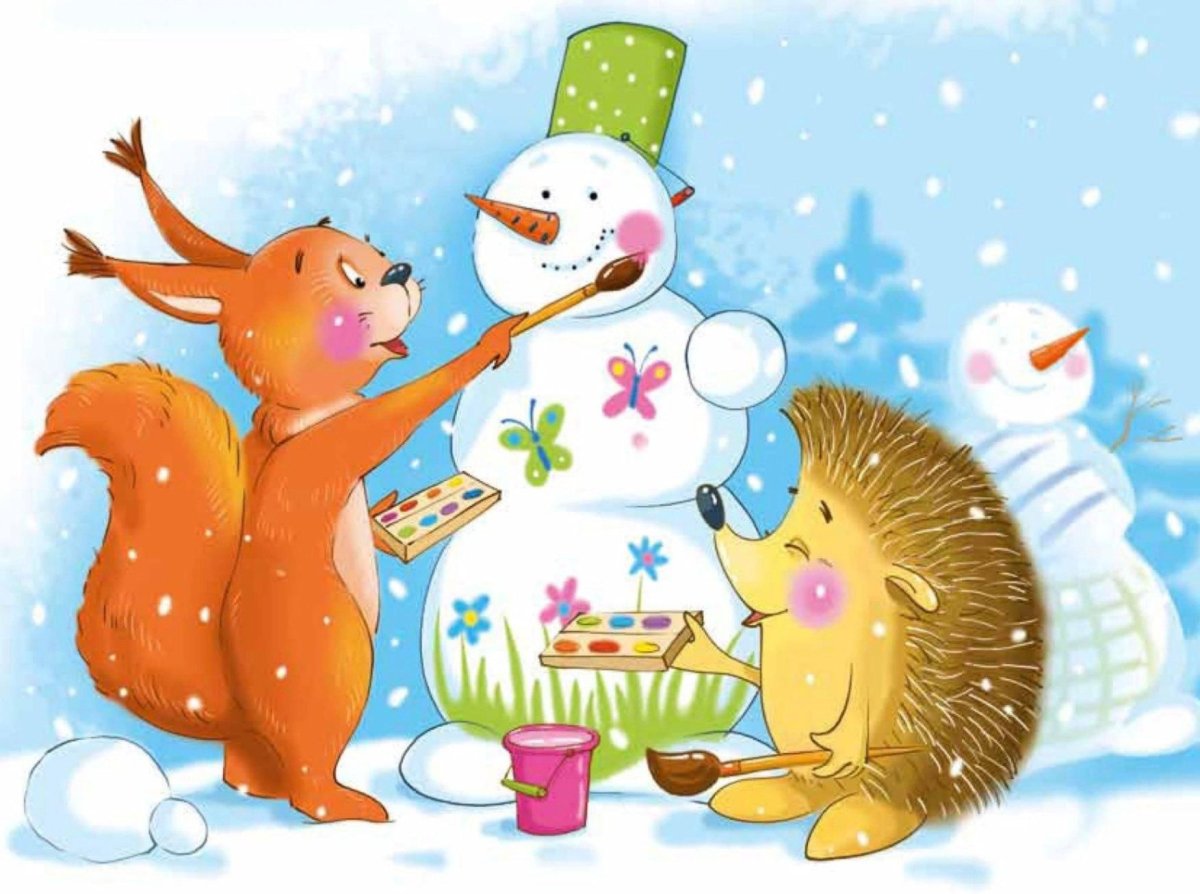Зимняя сказка рисунок