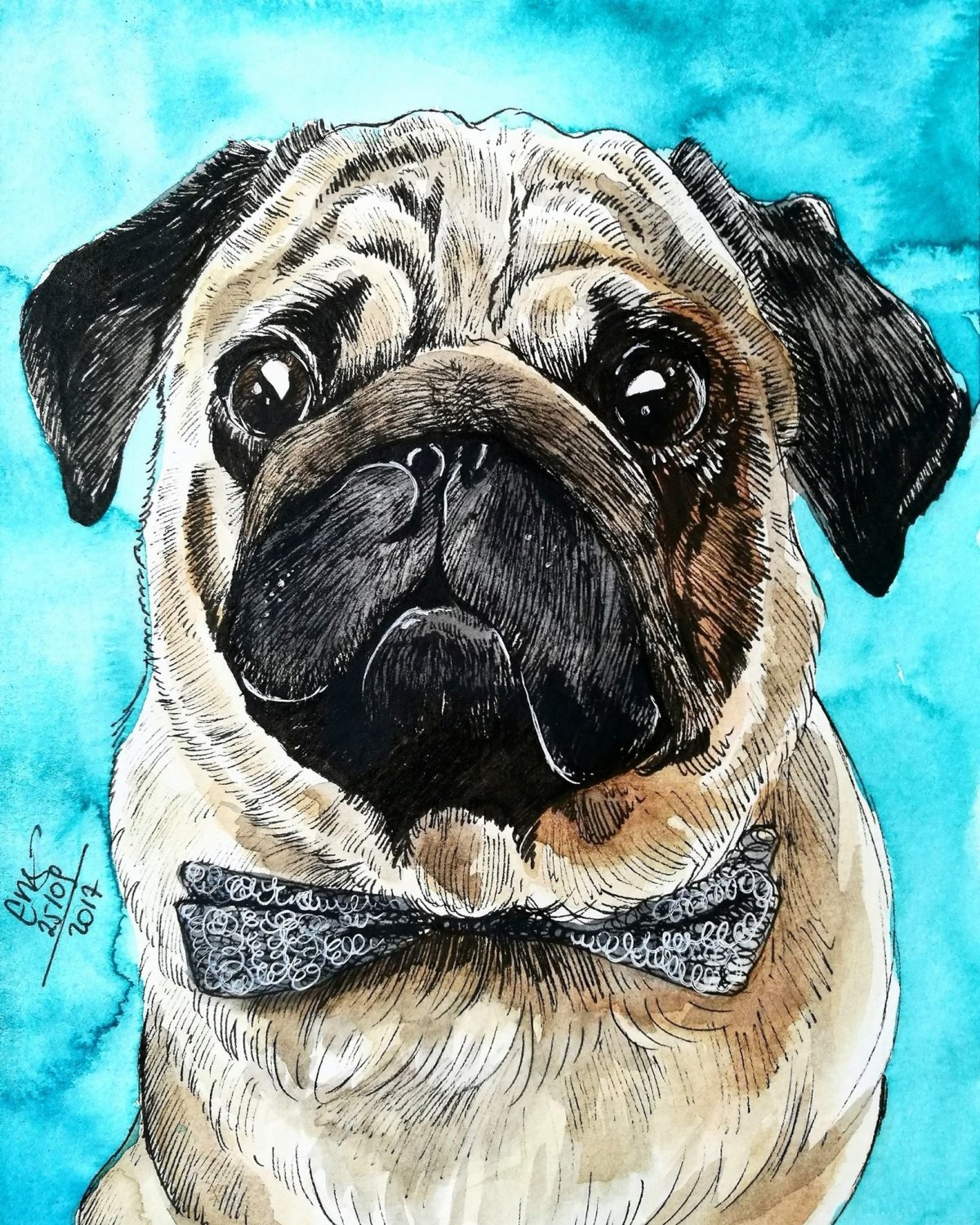 Мультяшные мопсы