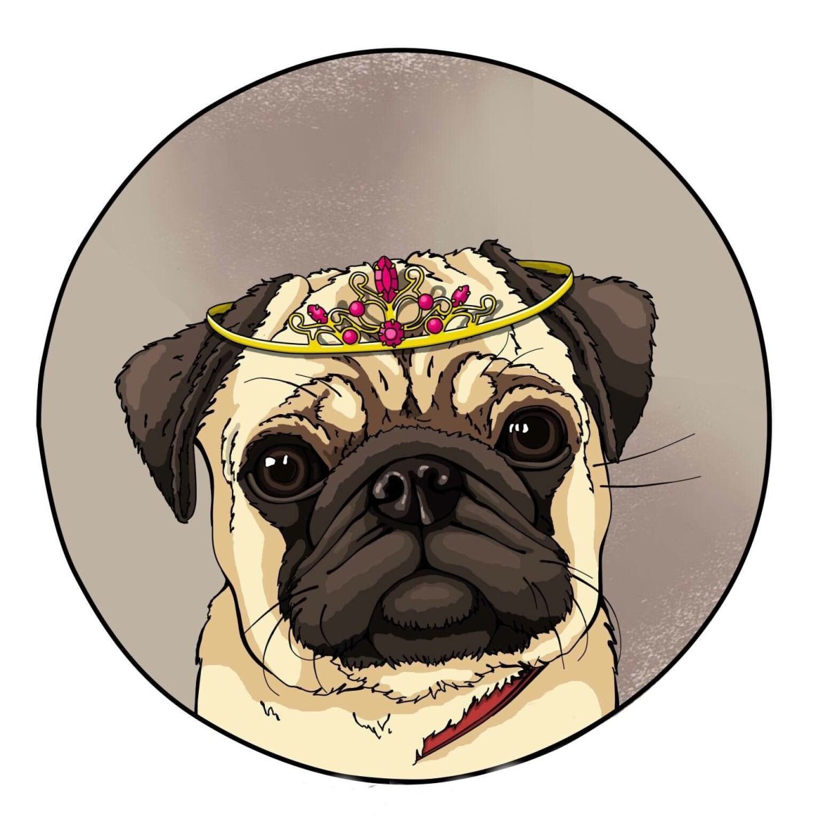 Мопс мультяшный