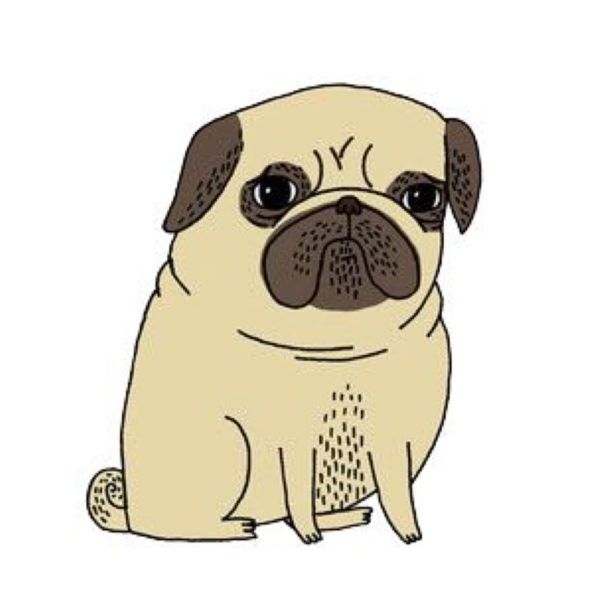 Мопс мультяшный