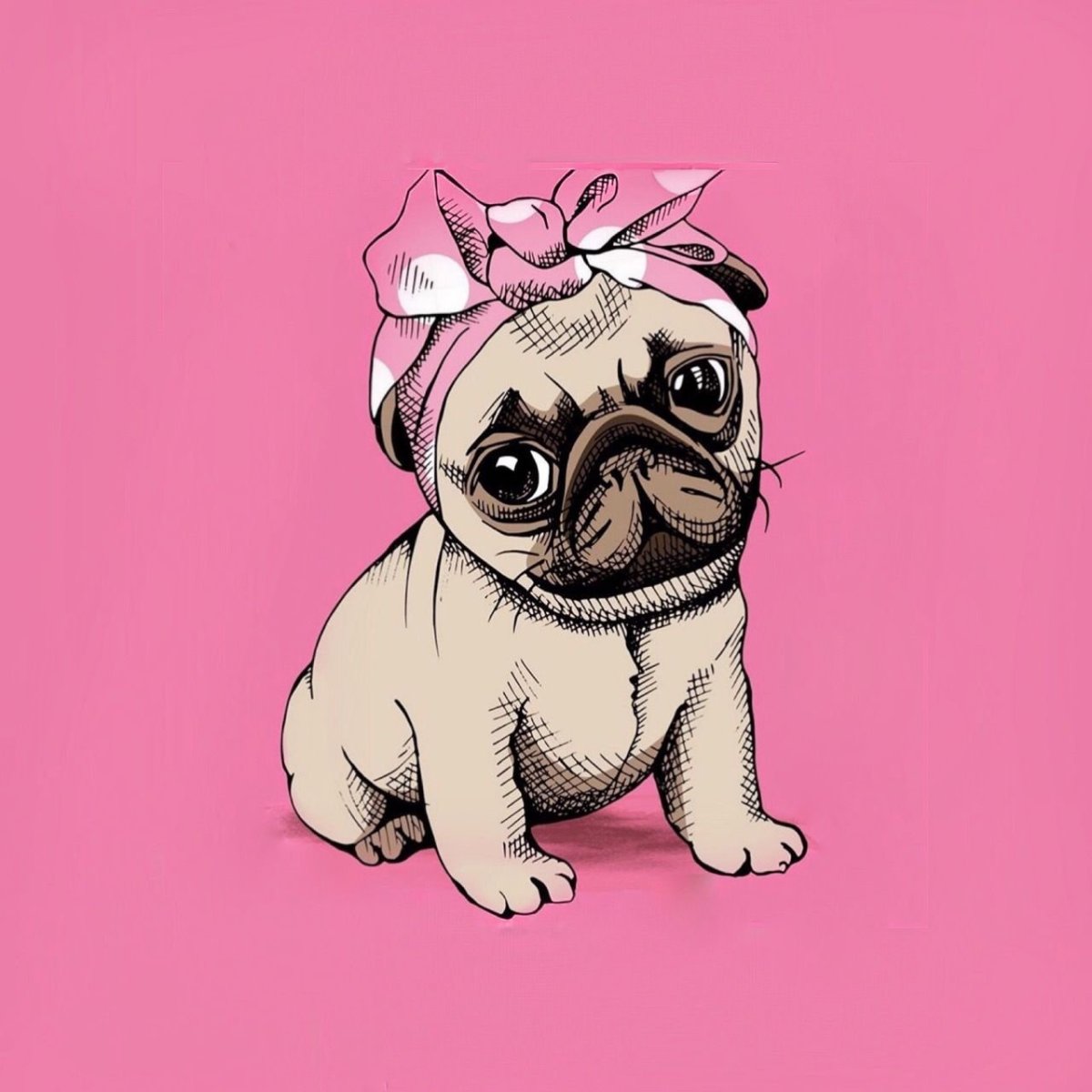 Мультяшные мопсики