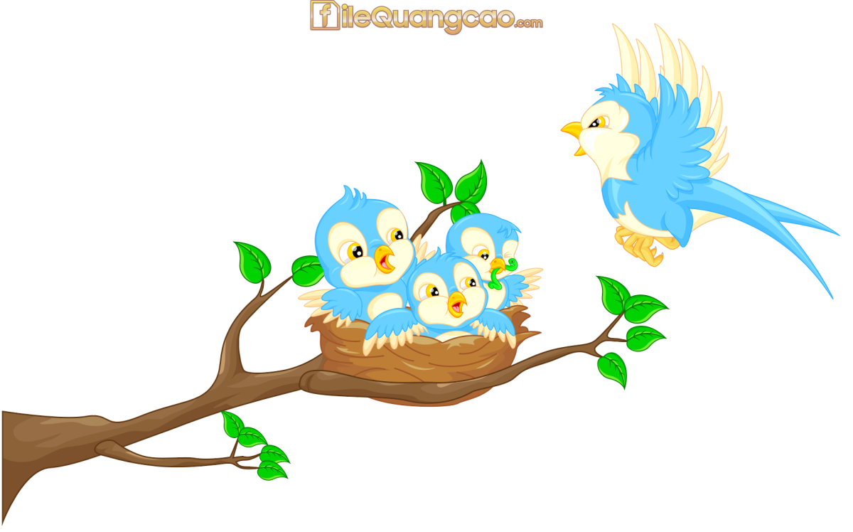 Синяя птица в гнезде иллюстрации
