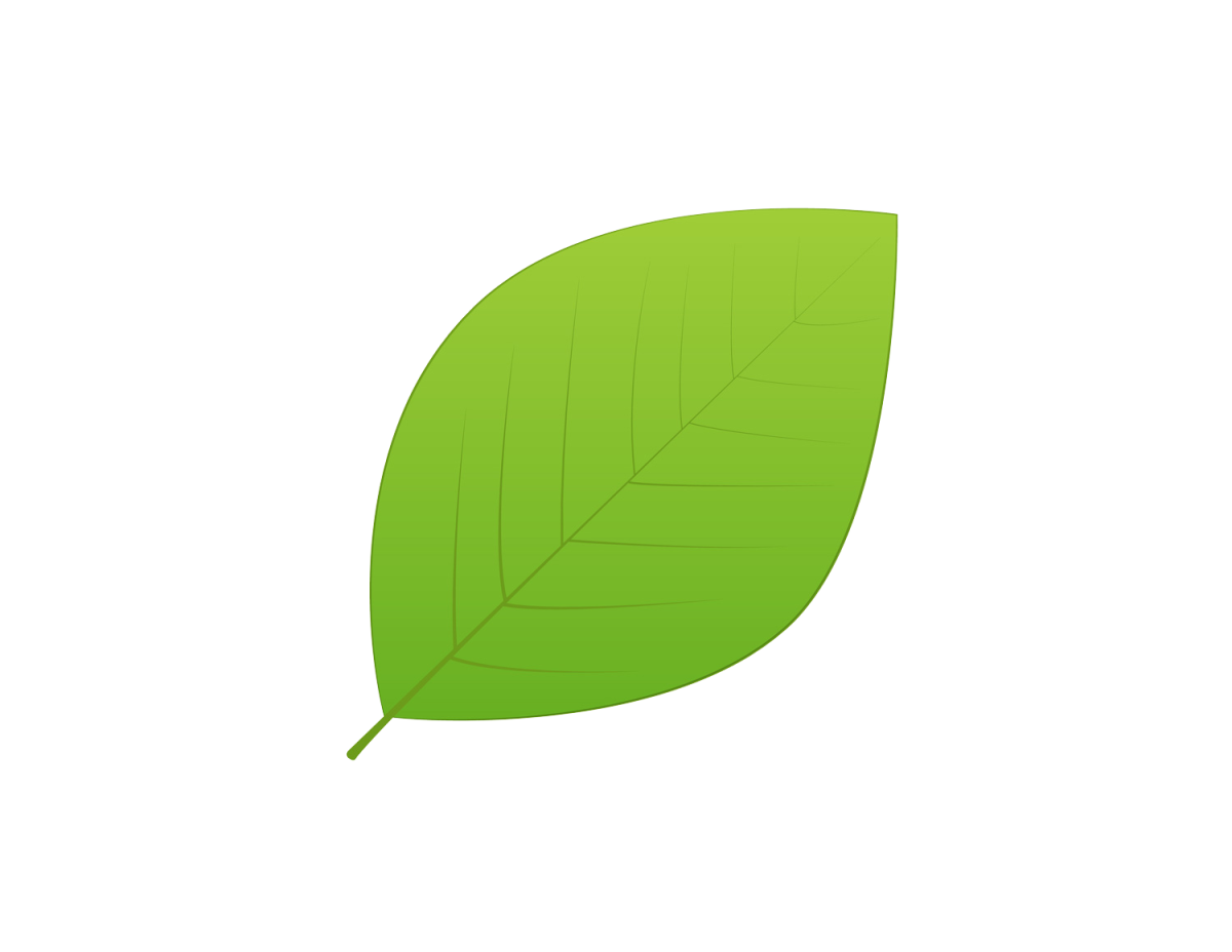 Зеленые листочки для вырезания