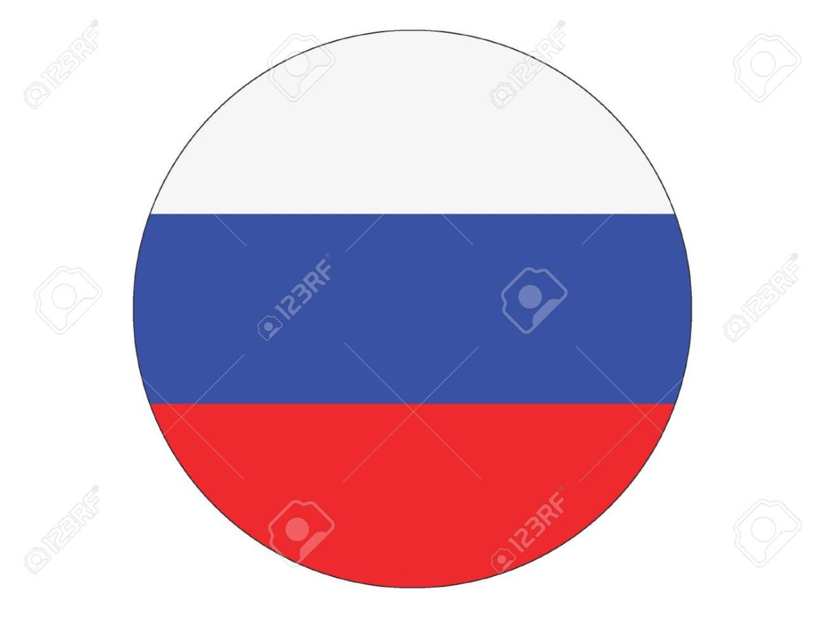 Российский Триколор акварель