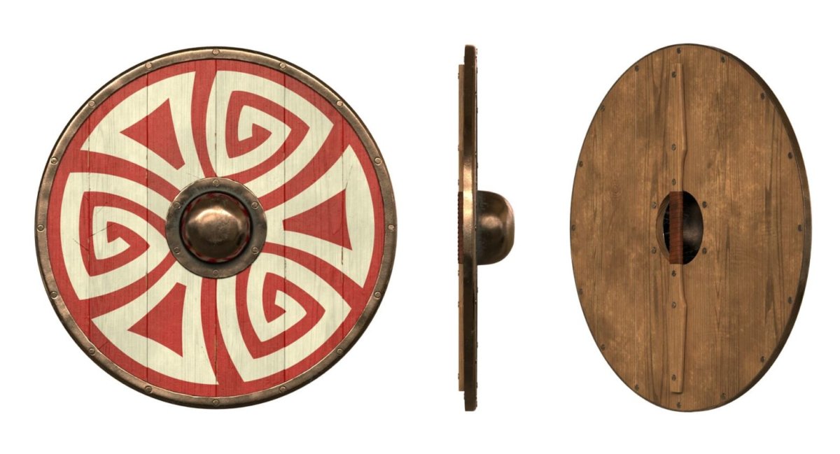 Щит викинга сзади