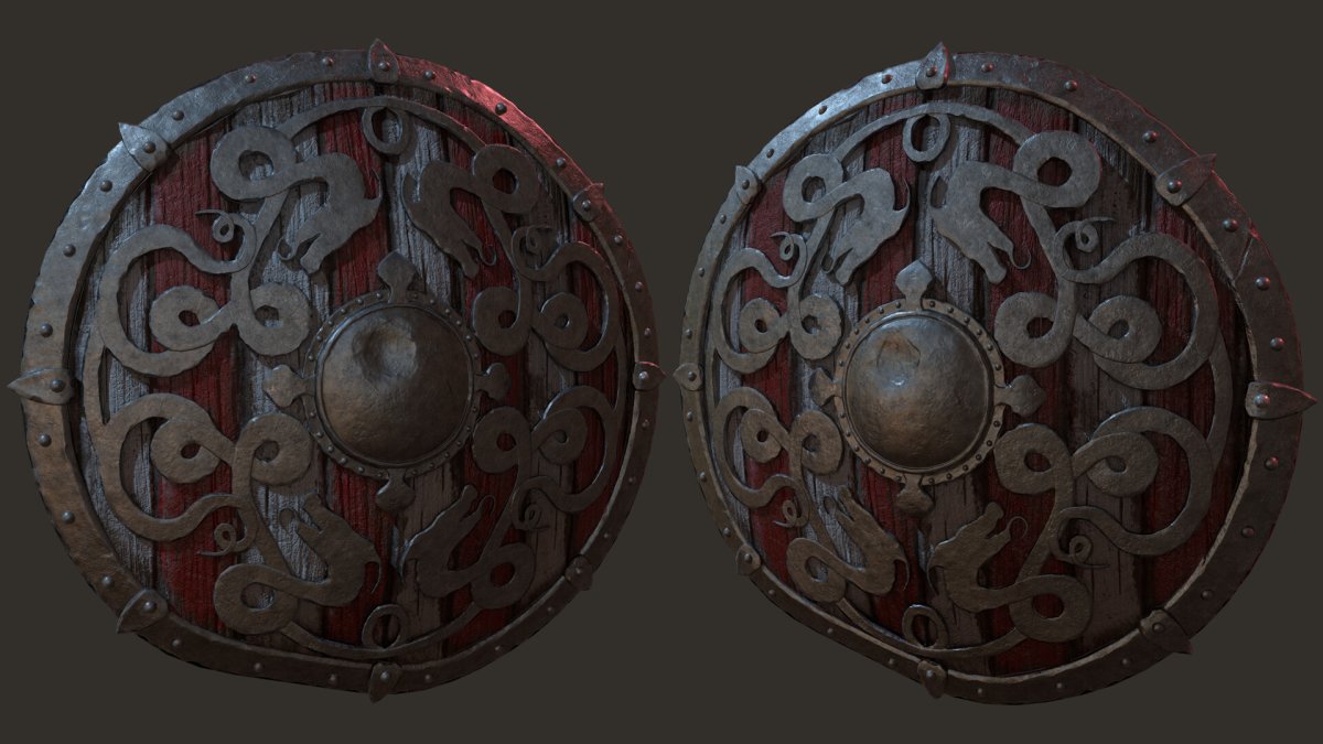 Щит с топорами на стену