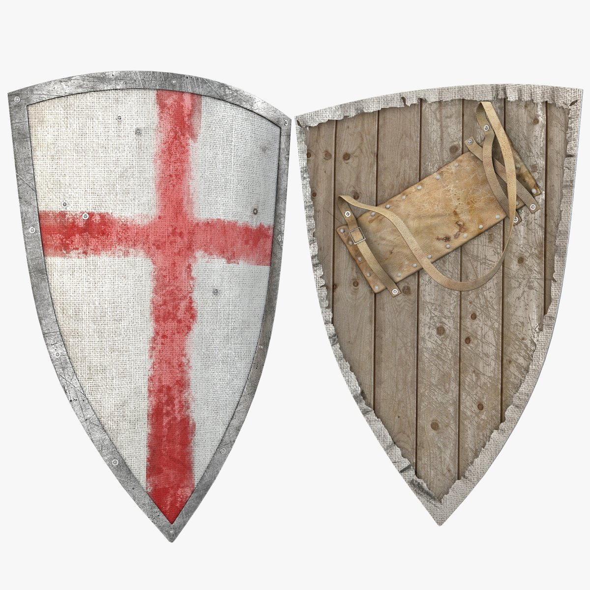 Каплевидный щит крестоносца