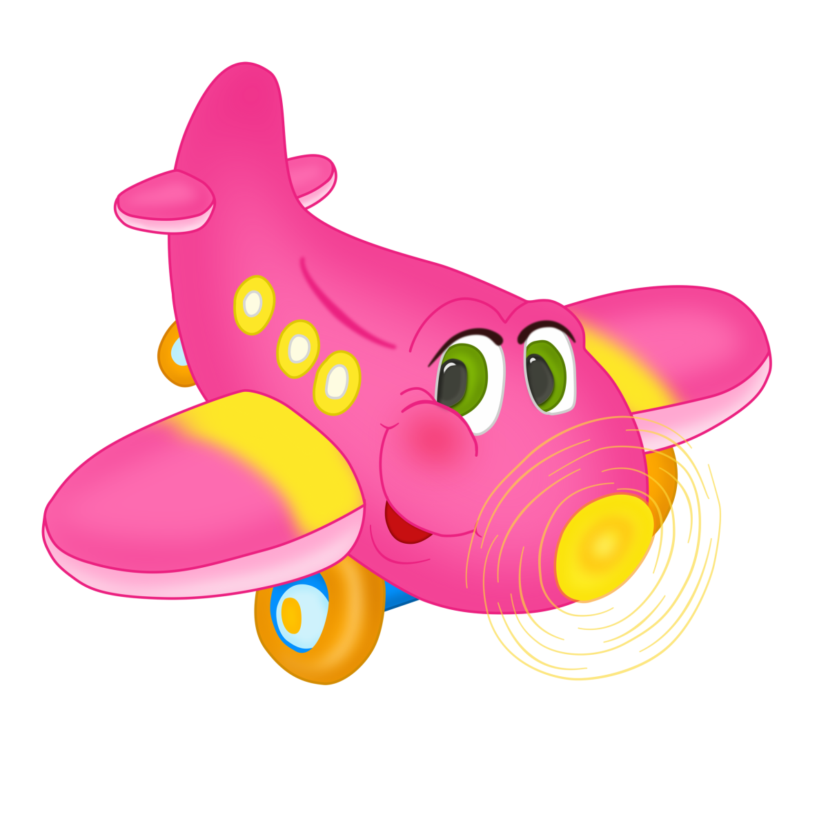 Самолетик с глазками