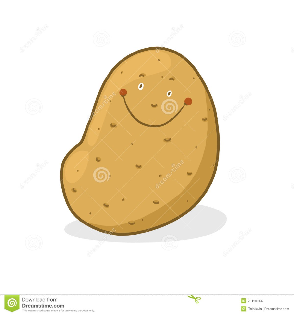 Картофель с глазками и ртом