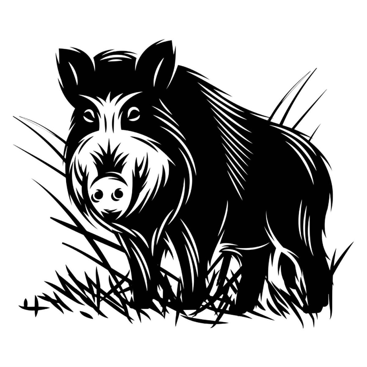 Дикий кабан вектор