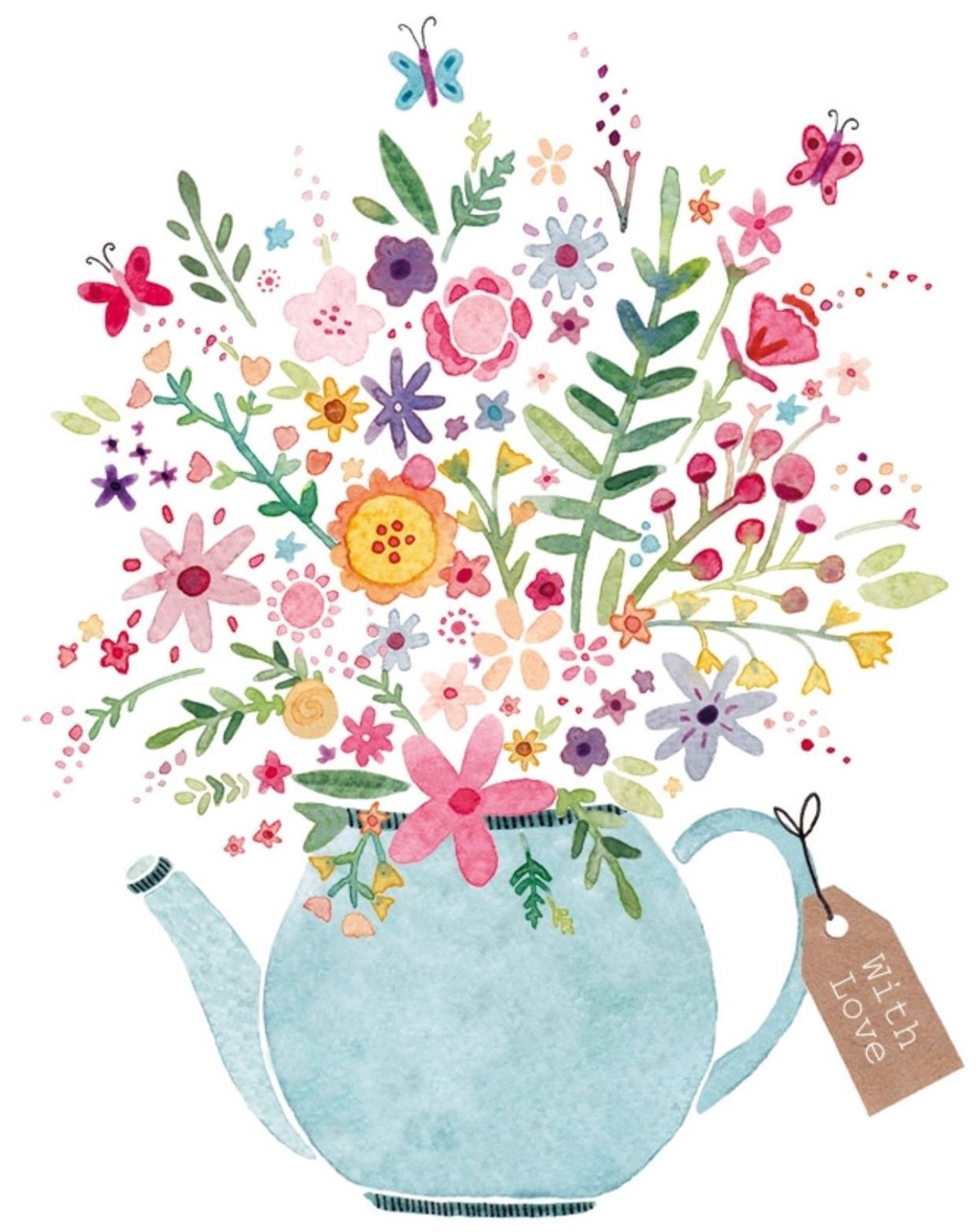 Букет с гипсофилами и розами