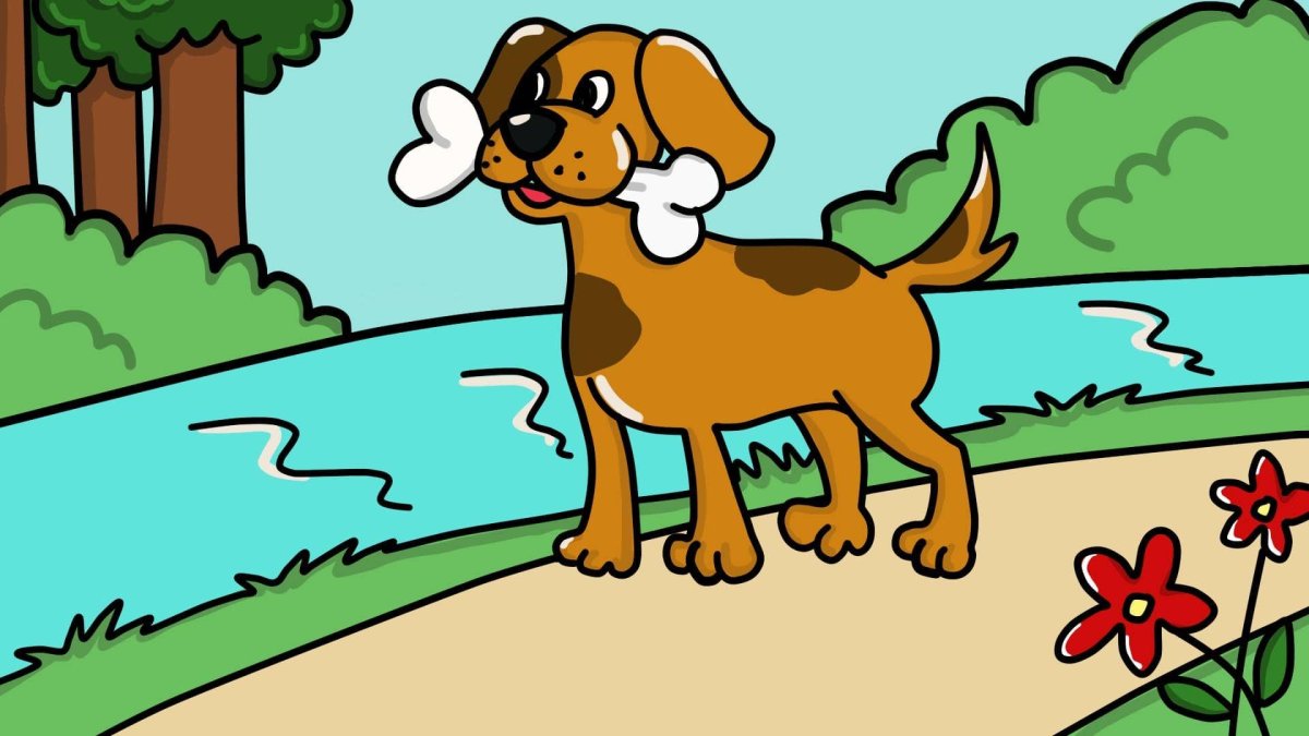 Кость для собаки рисунок