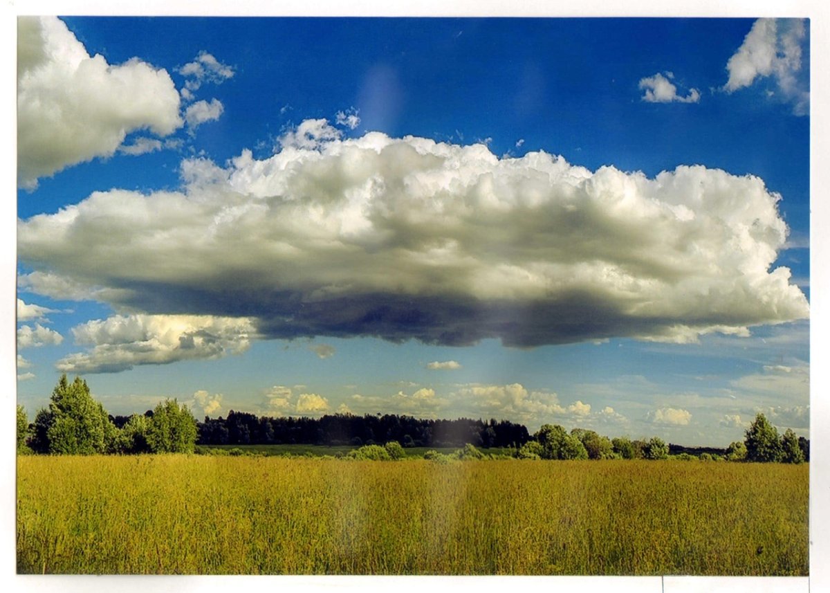 Цвет неба перед дождем