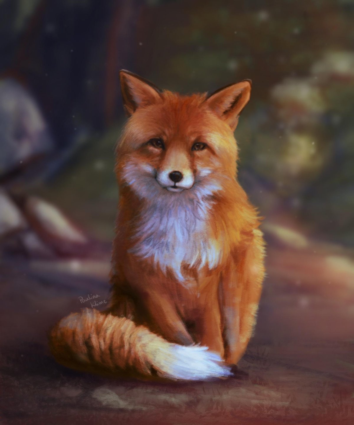 Лисья морда арт