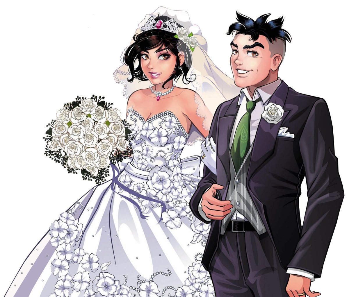 Мультяшная свадьба