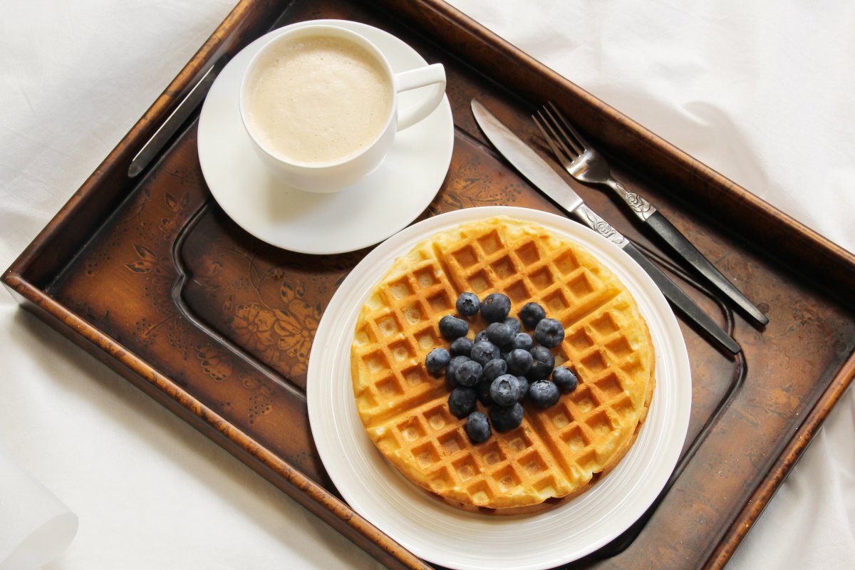 Венские вафли и кофе