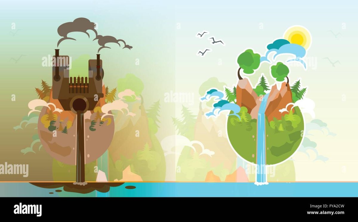 Чистая природа и грязная природа