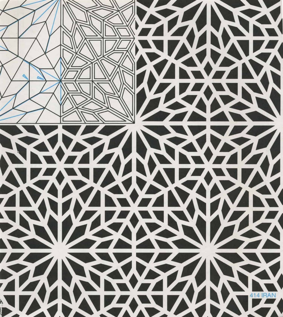 Геометрический орнамент контурный