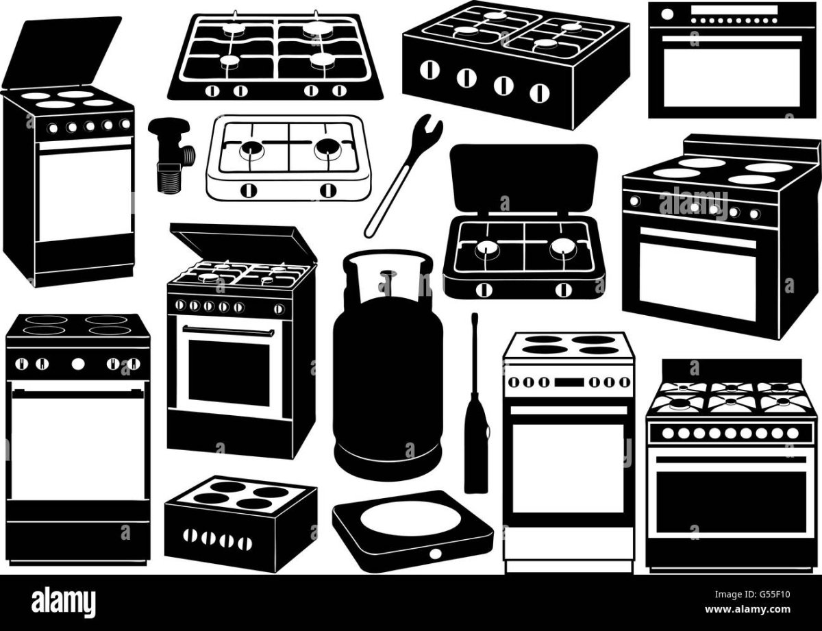 Газовая плита силуэт