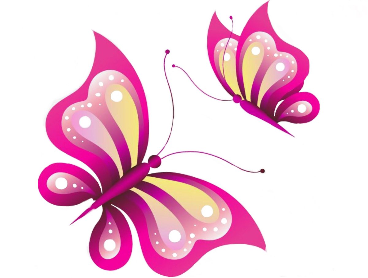 Розовые бабочки
