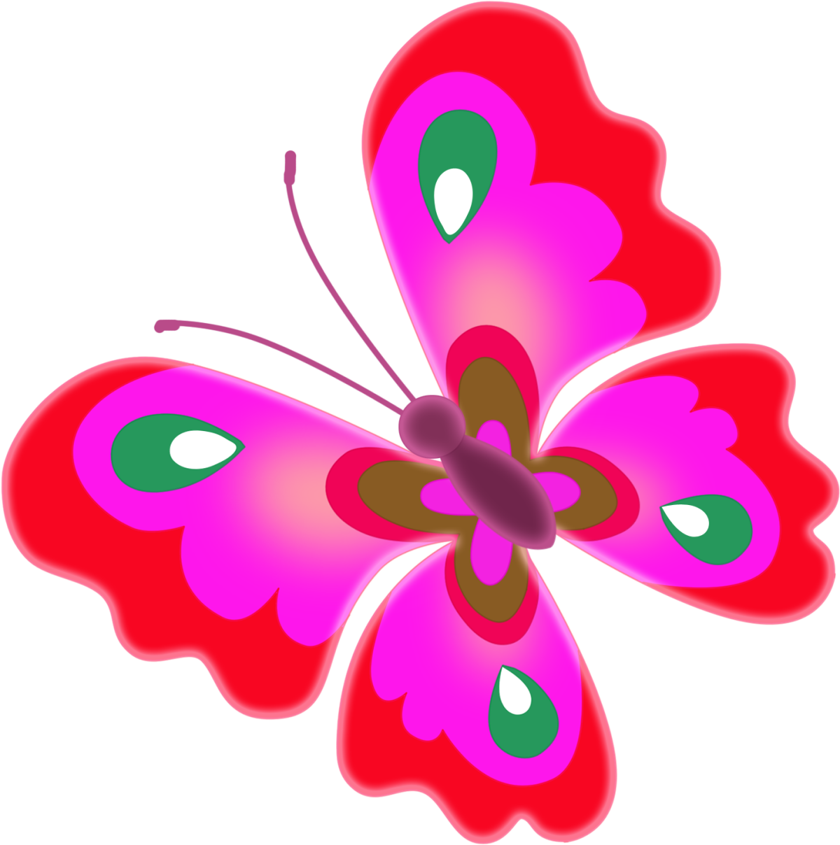 Бабочки мультяшные