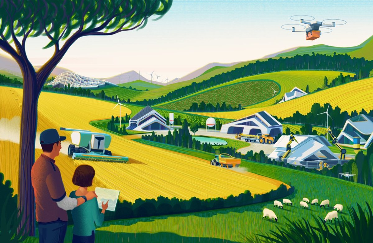 Сельское хозяйство иллюстрация