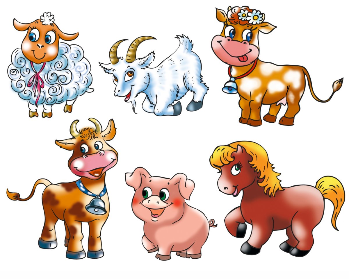 Домашние животные мультяшные