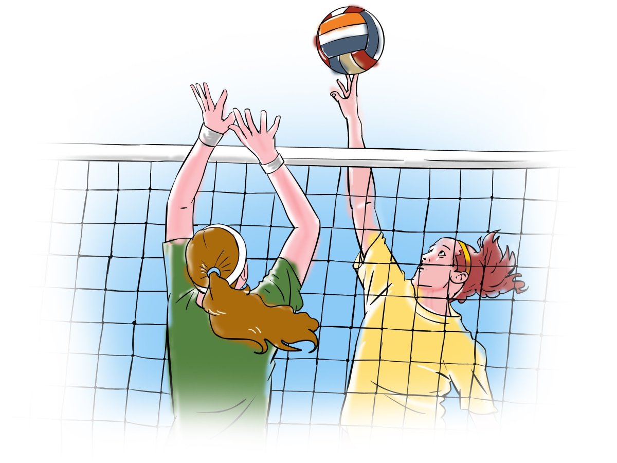 Рисунок на тему волейбол