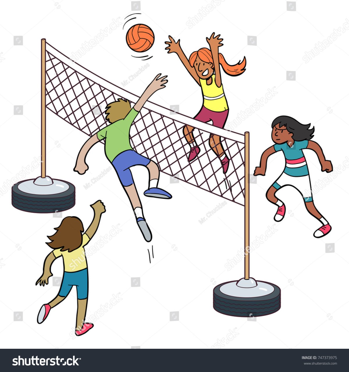 Волейбол на белом фоне