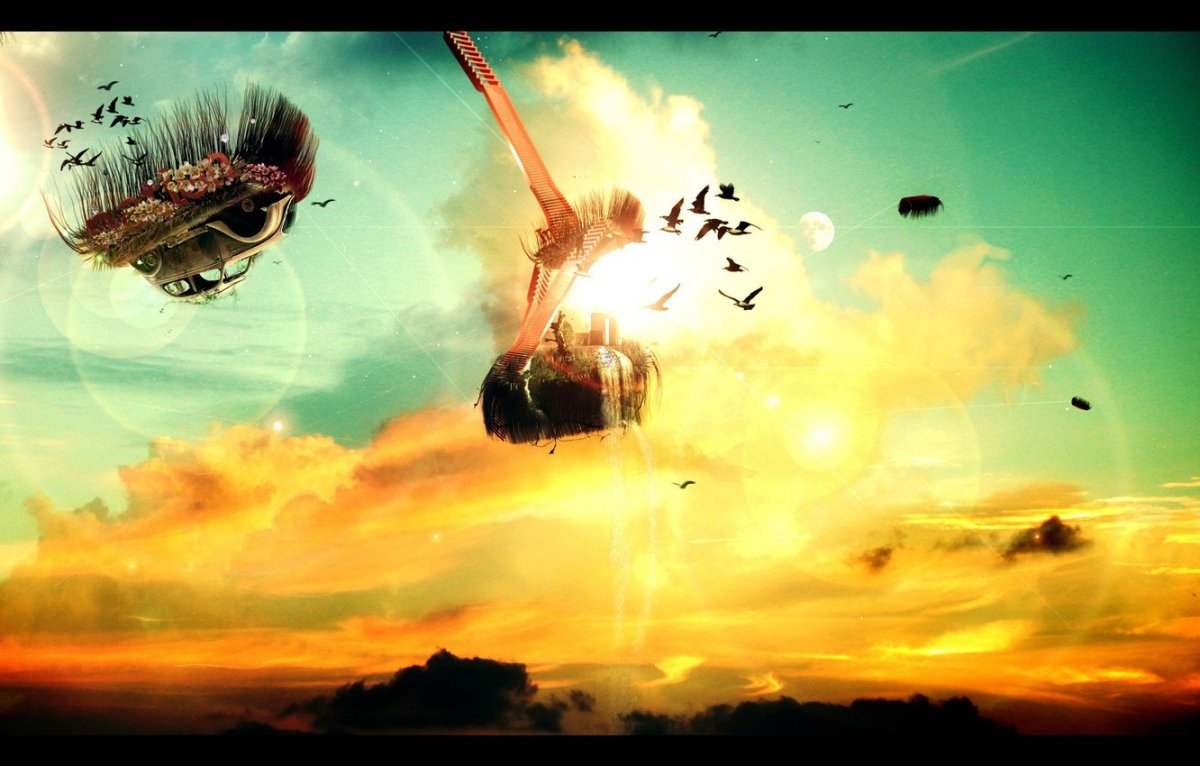 Человек летит