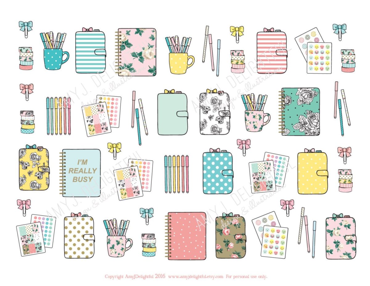 Стикеры для ежедневника