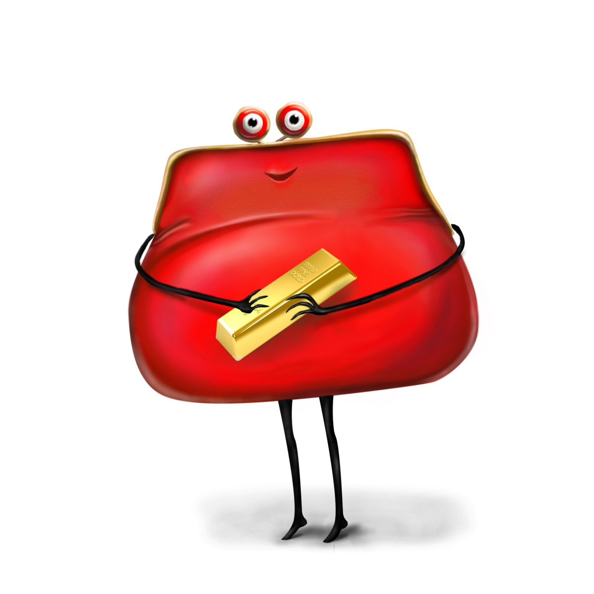 Кошелек нарисованный