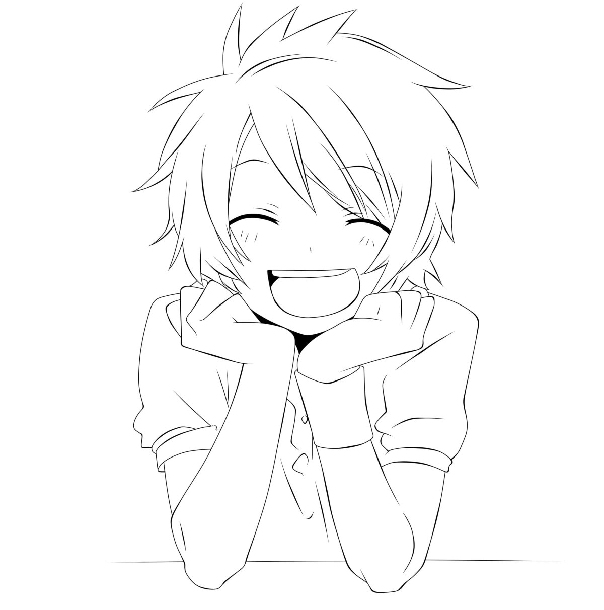 Лайн аниме парня