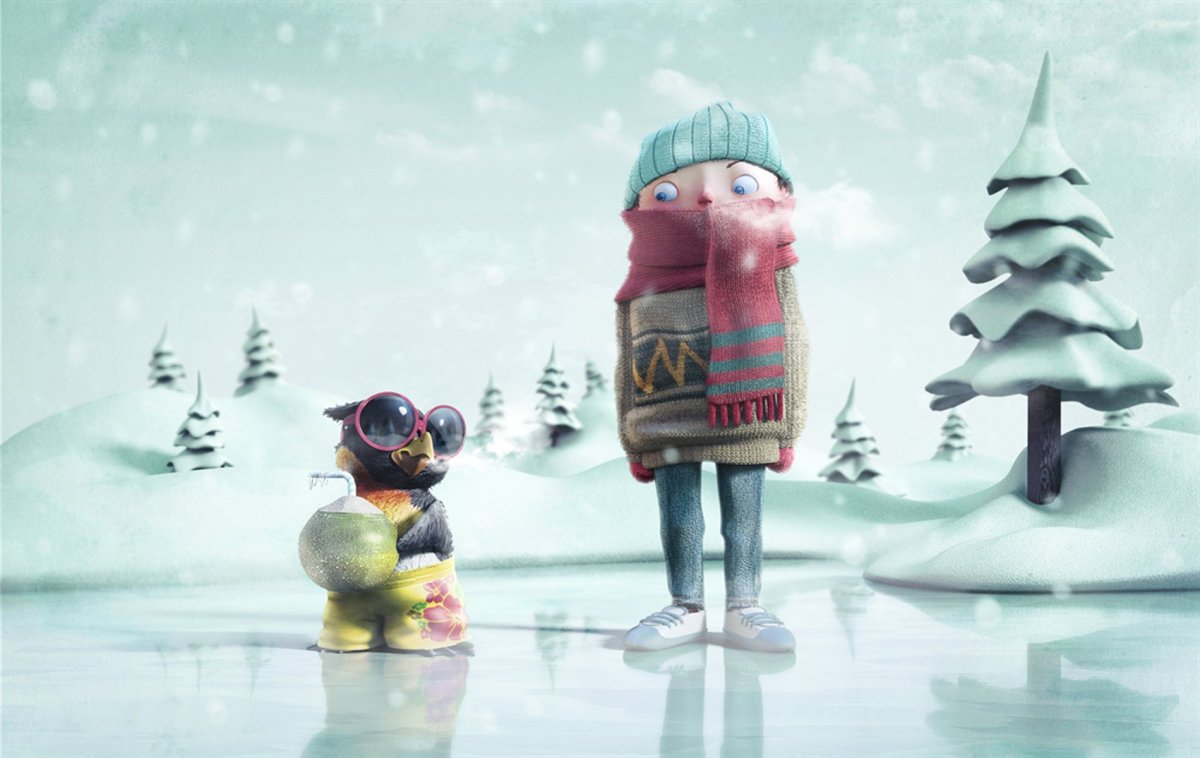 Смешные новогодние обои