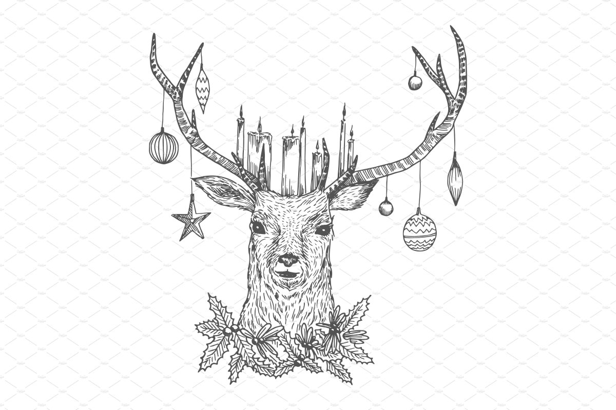 Новогодние рисунки карандашом