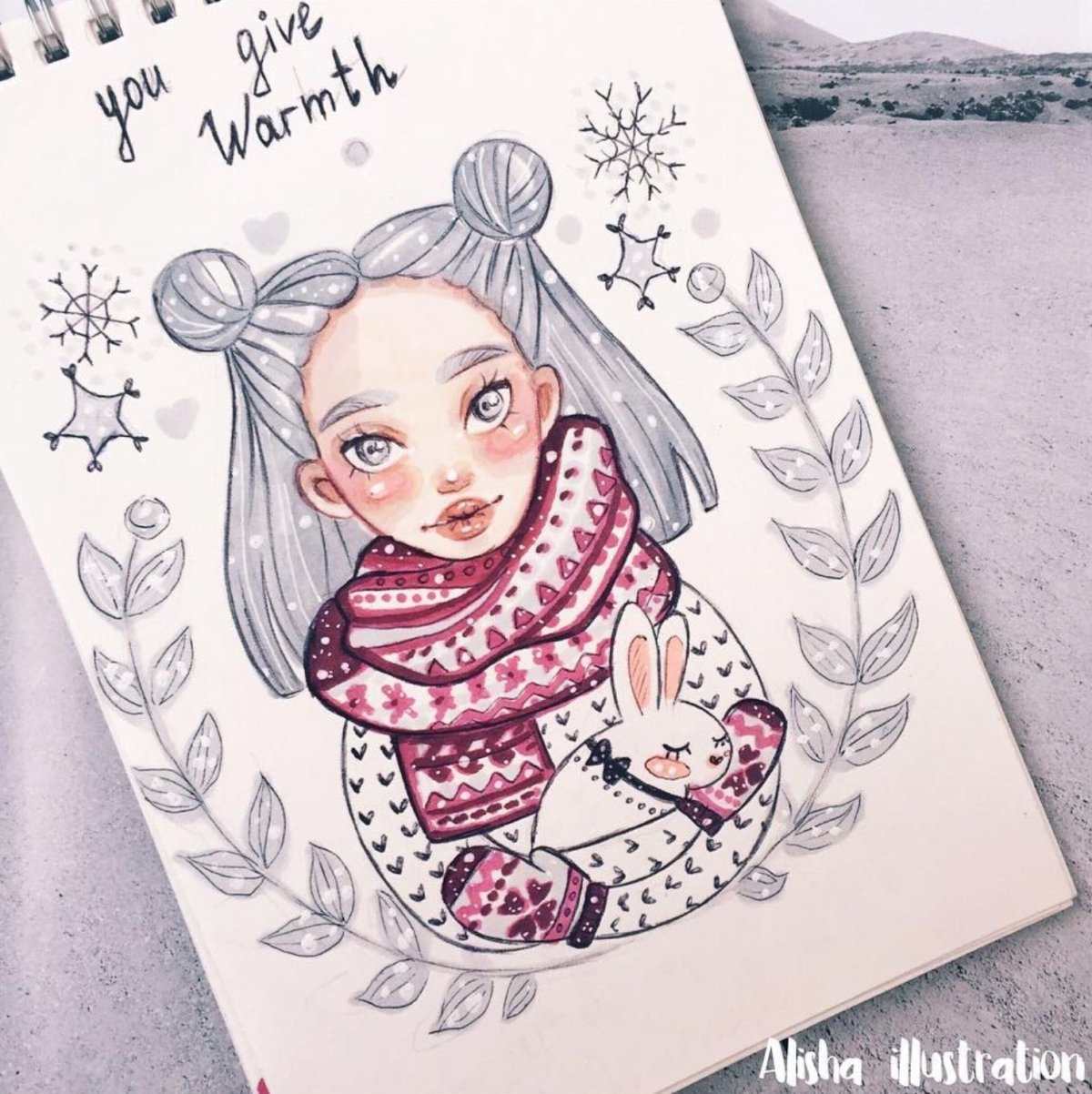 Маленькие новогодние рисунки для срисовки