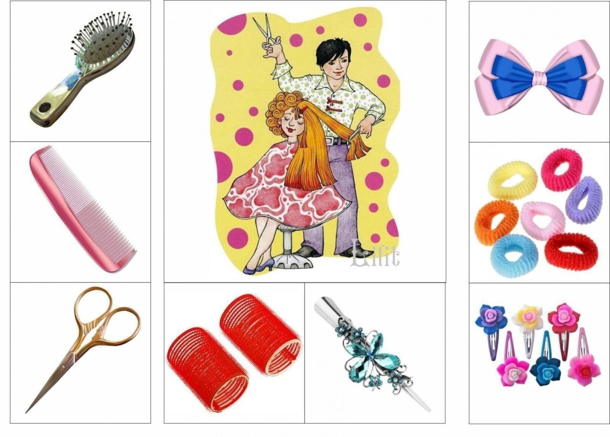 Раскраска парикмахер для детей