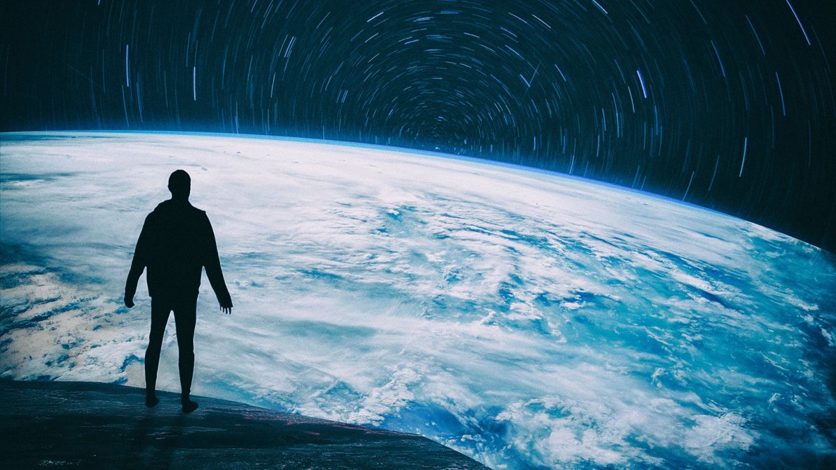 Человек в космосе арт